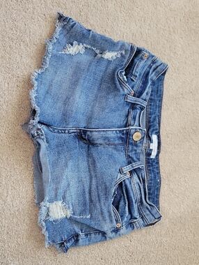 STS Blue Light Wash Denim Shorts with Contrast Stitching